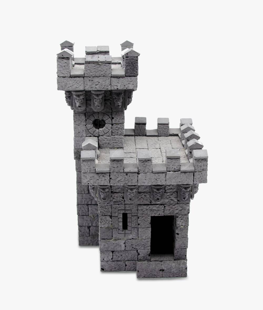 sculpture of castle using Merlin’s Magic Hobby Stone
