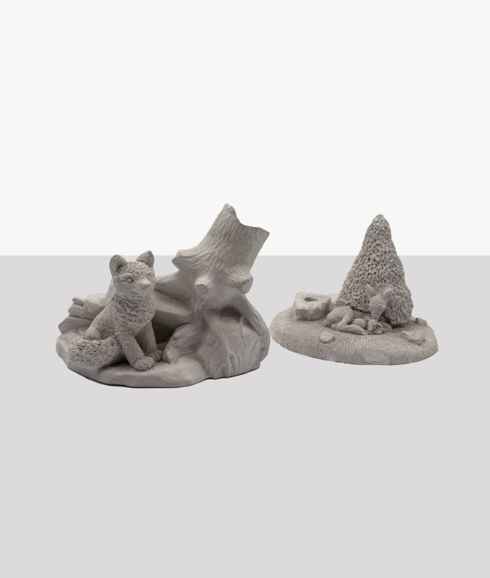 sculpture of animals using Merlin’s Magic Hobby Stone