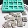 Merlin's Magic casted castle pieces with silicone mold - grey